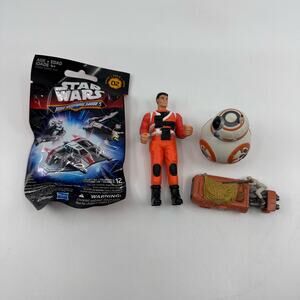 Hasbro Star Wars Micro Machines BB-8 Rey's Speeder Action Man 5 Pcs Mini Figure